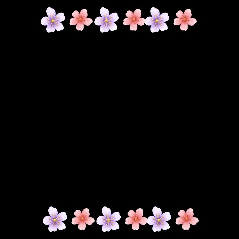SPRING Words Design with Flowers