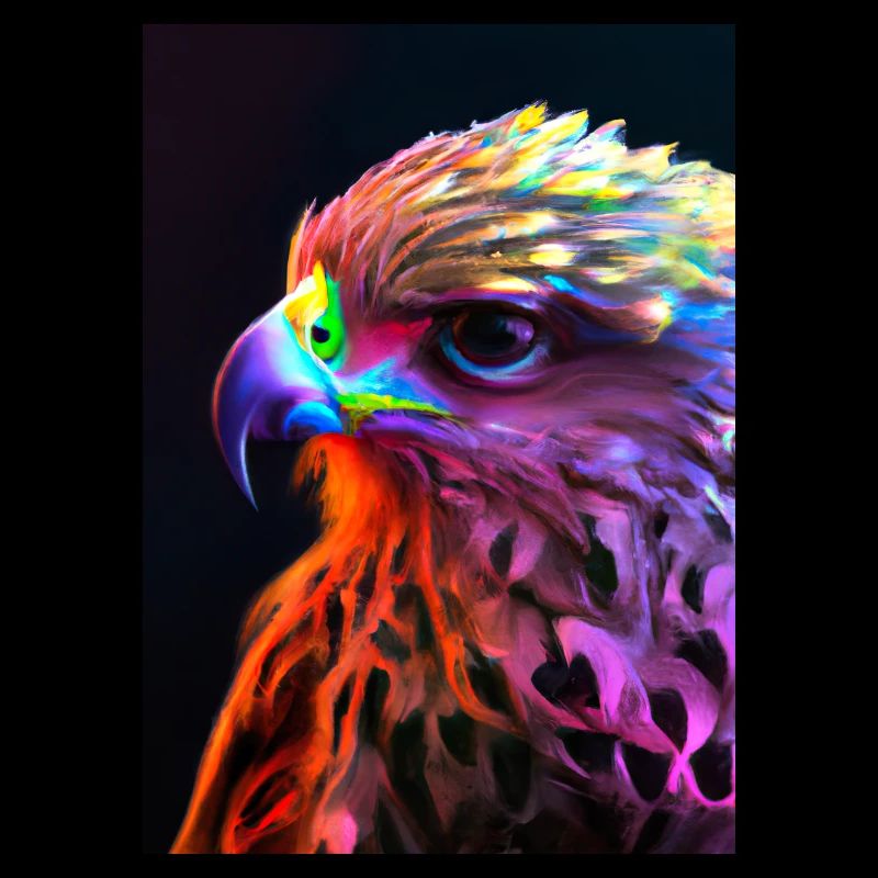 Buntes Vogelgesicht