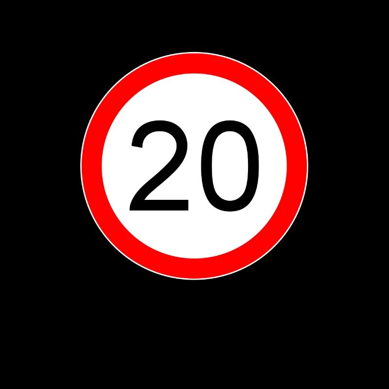 20 years very crisp script black
