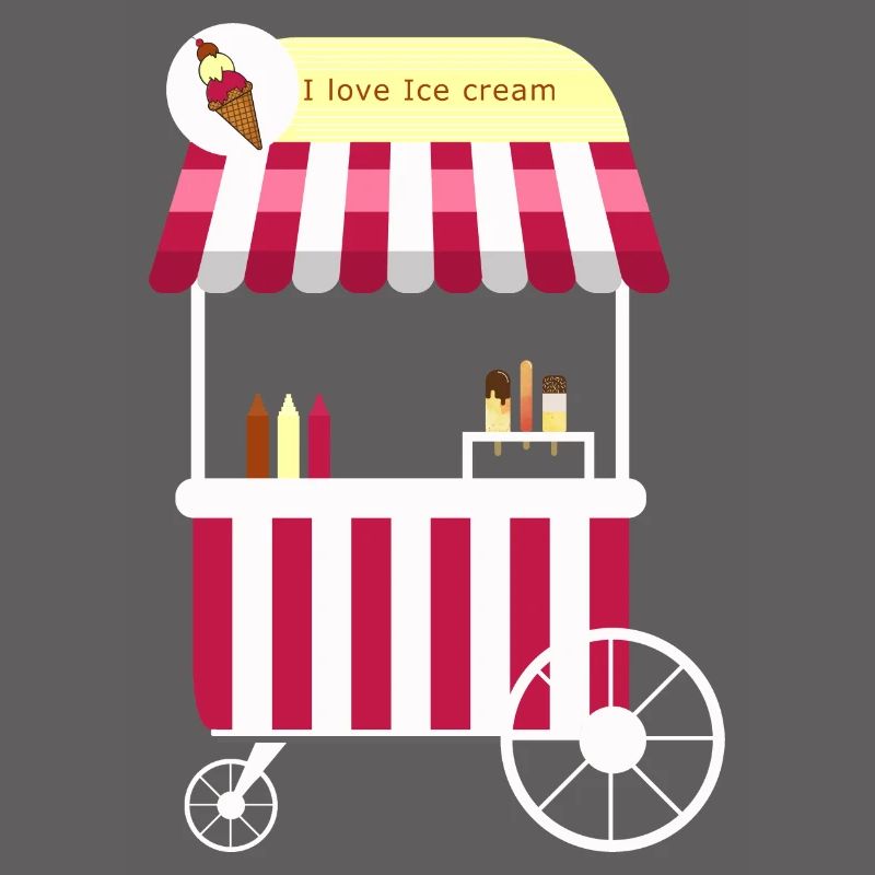 Eiswagen, Eismann, Eisdiele, Eiskrem, Eis,