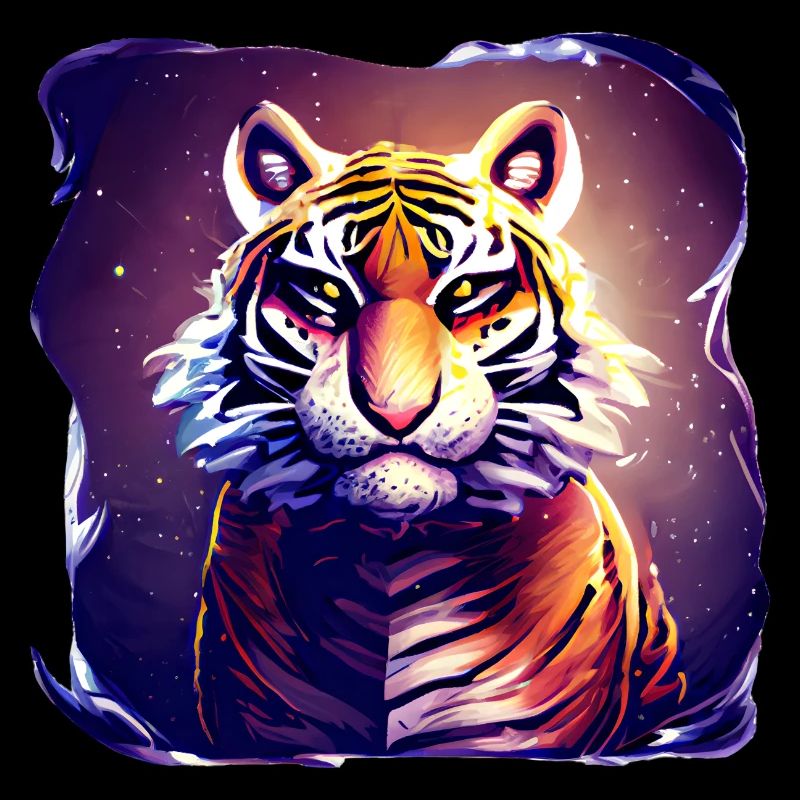 Tiger Big Cat Art Gaveidé