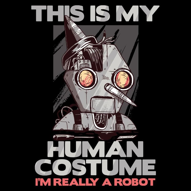 Human Costume Really A Robot Spooky Halloween Gift