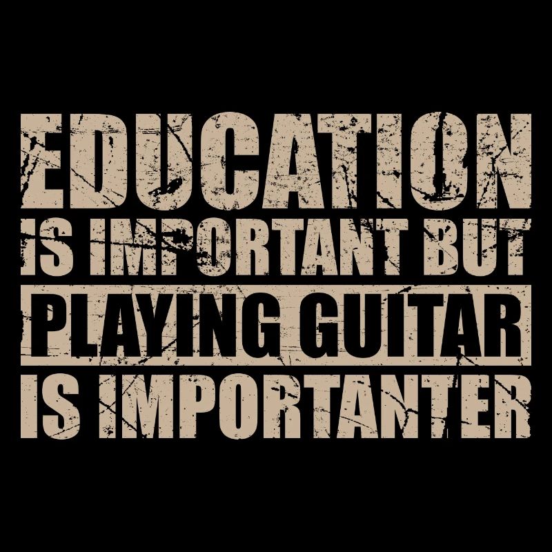 Playing guitar is importanter - Music