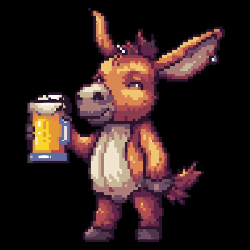 Donkey Beer Pixel