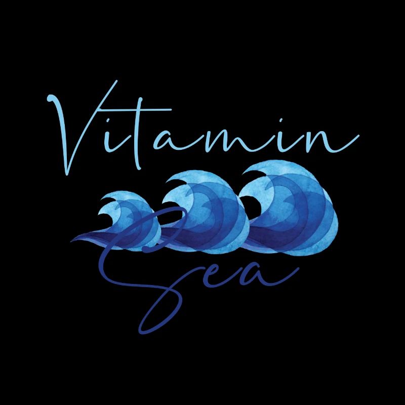 vitamine mer, mer, vagues, eau, bleu