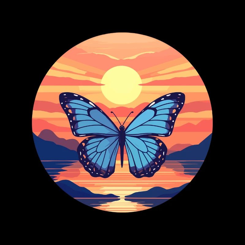 Blauer Morpho-Schmetterling