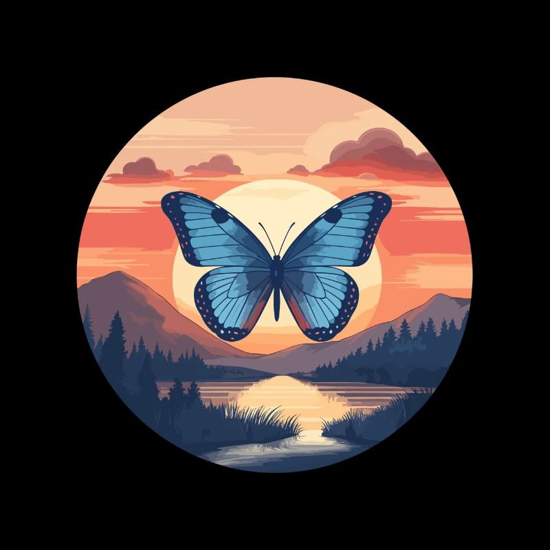 Morpho Papillon Bleu