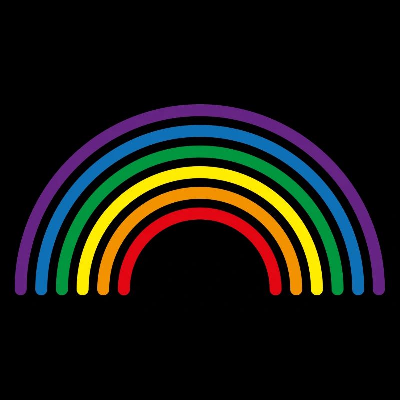 Rainbow Multi-Colour Lines