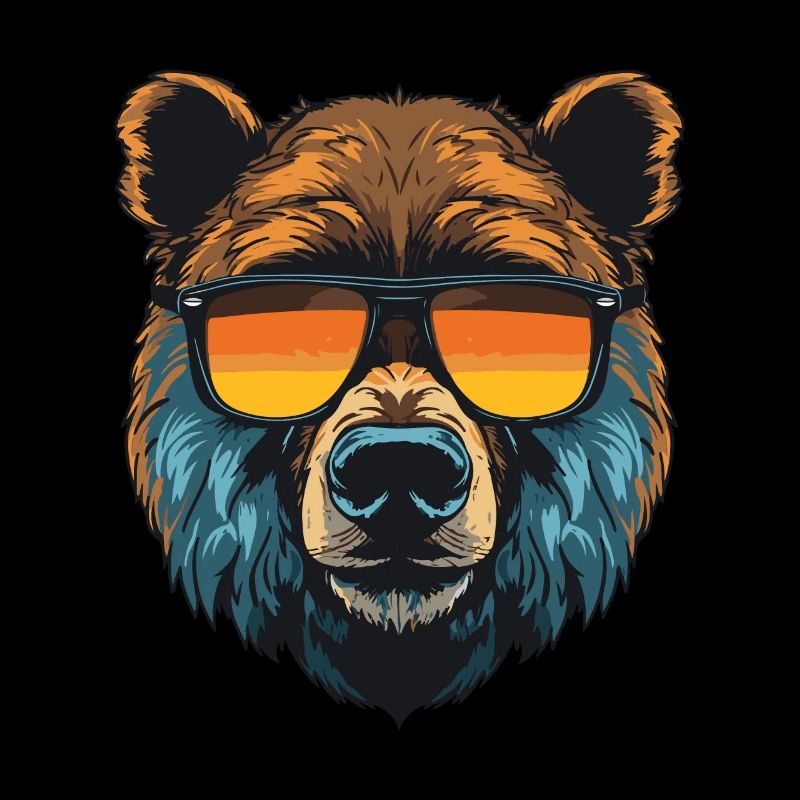 Bär Kopf Cool