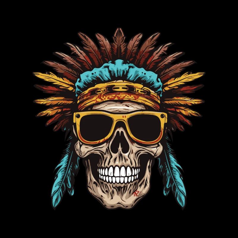 Crâne Apache Indien