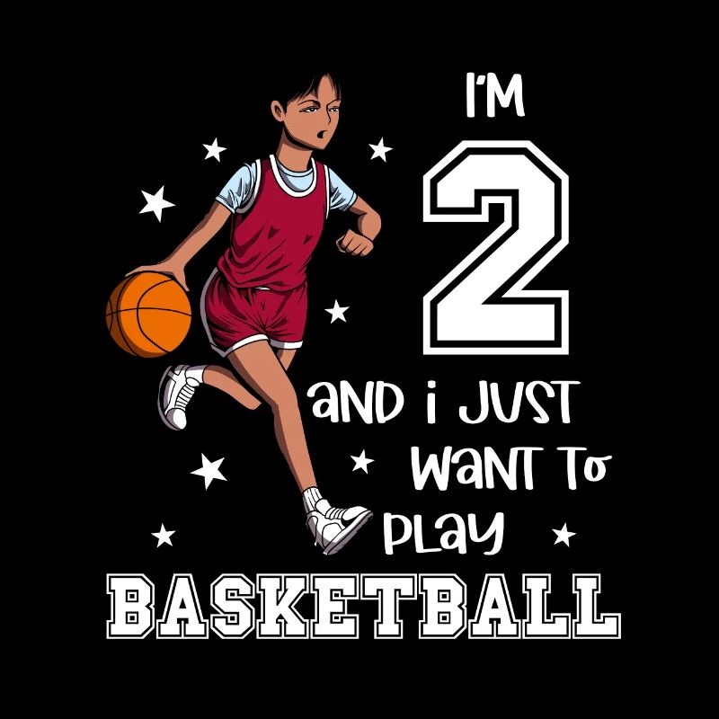 Mädchen spielt Basketball - Ich bin 2