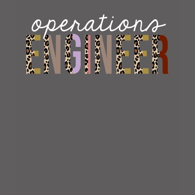 Operations engineer Leopard Print Funny Gift