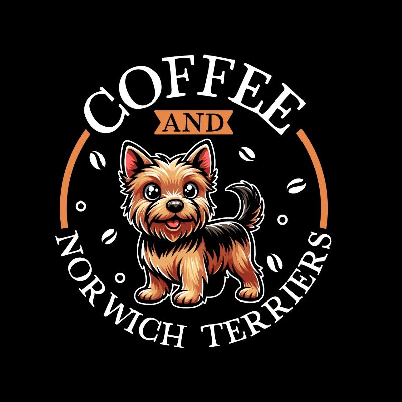 Café et Norwich Terrier