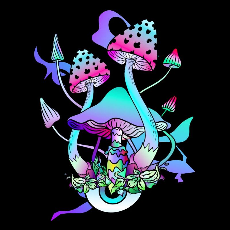 Trippy Hippie Champignon Psychédélique