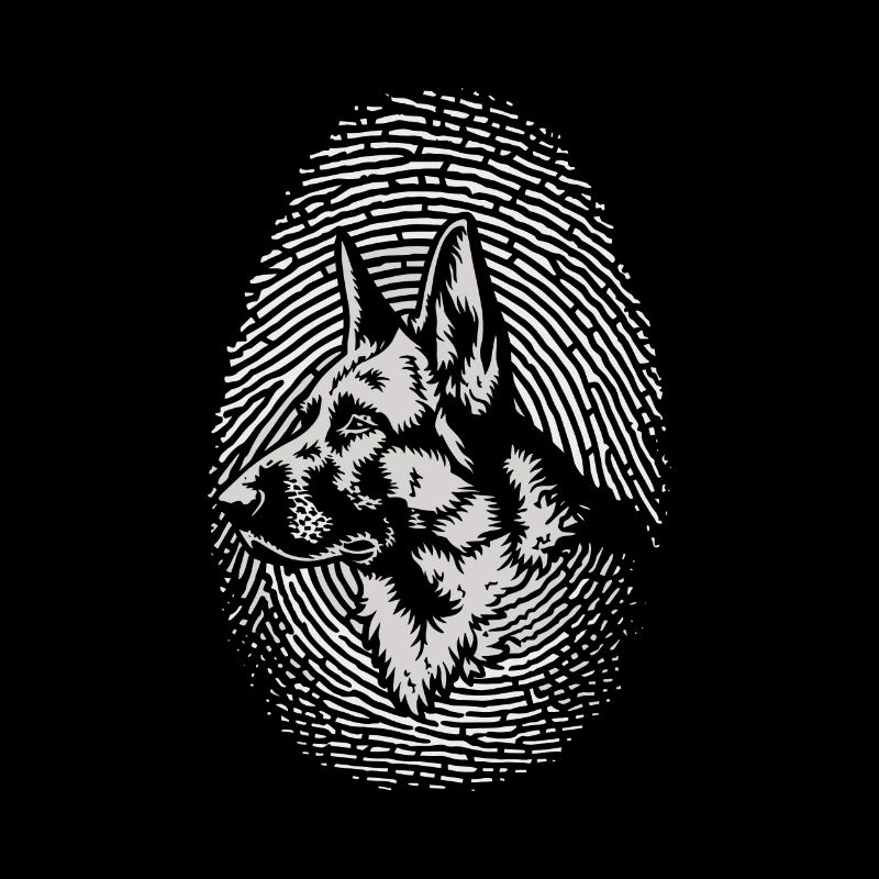 kre German Shepherd Fingerprint Creative