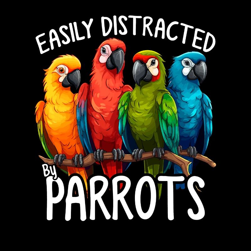 Easily Distracted By Funny Parrot Quaker Parrot