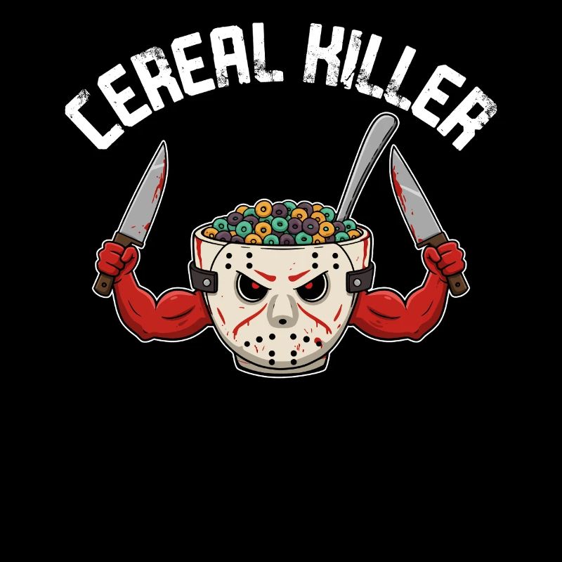 Cereal Killer Funny Breakfast Morning Sugar