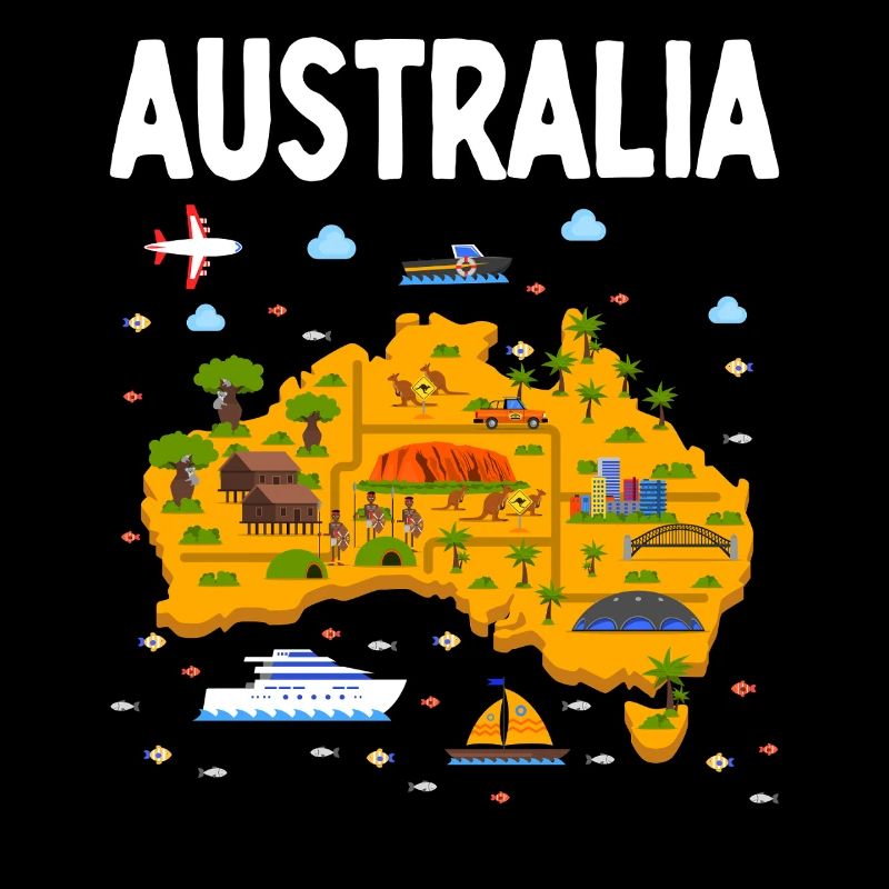 Lustig Australien Ayers Rock Aboriginal Australier