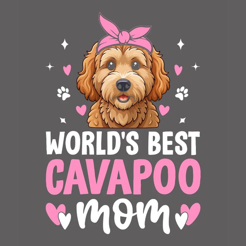 Cavapoo Maman Appréciation Cavadoodle Drôle Chien de compagnie