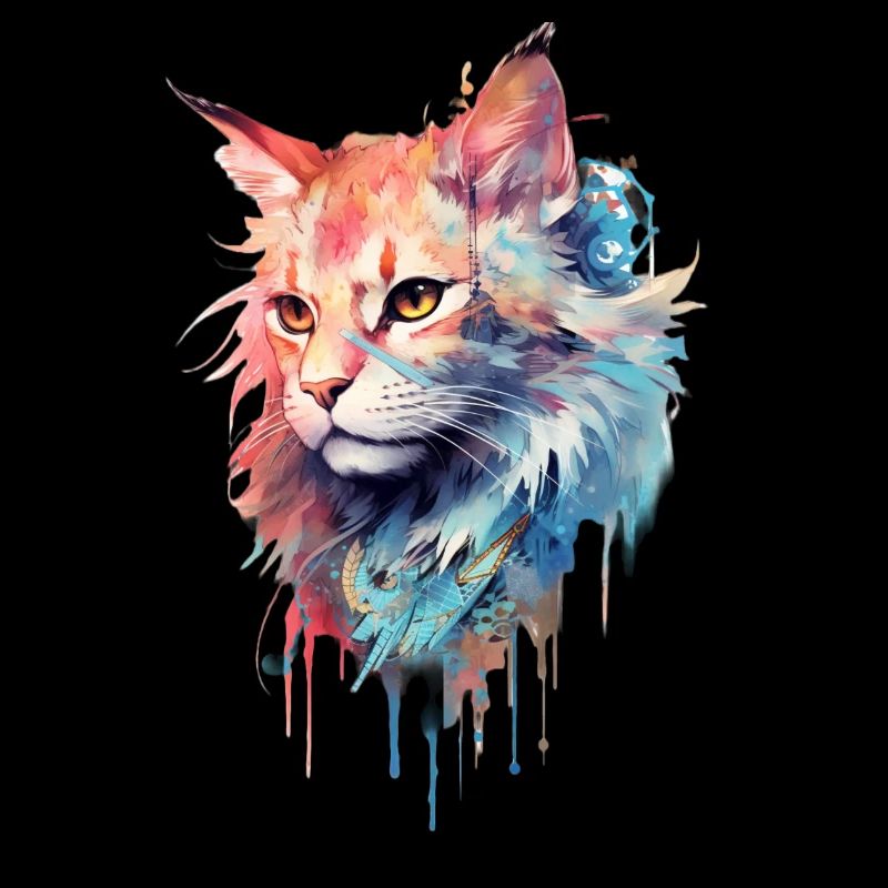 Mystical cat print