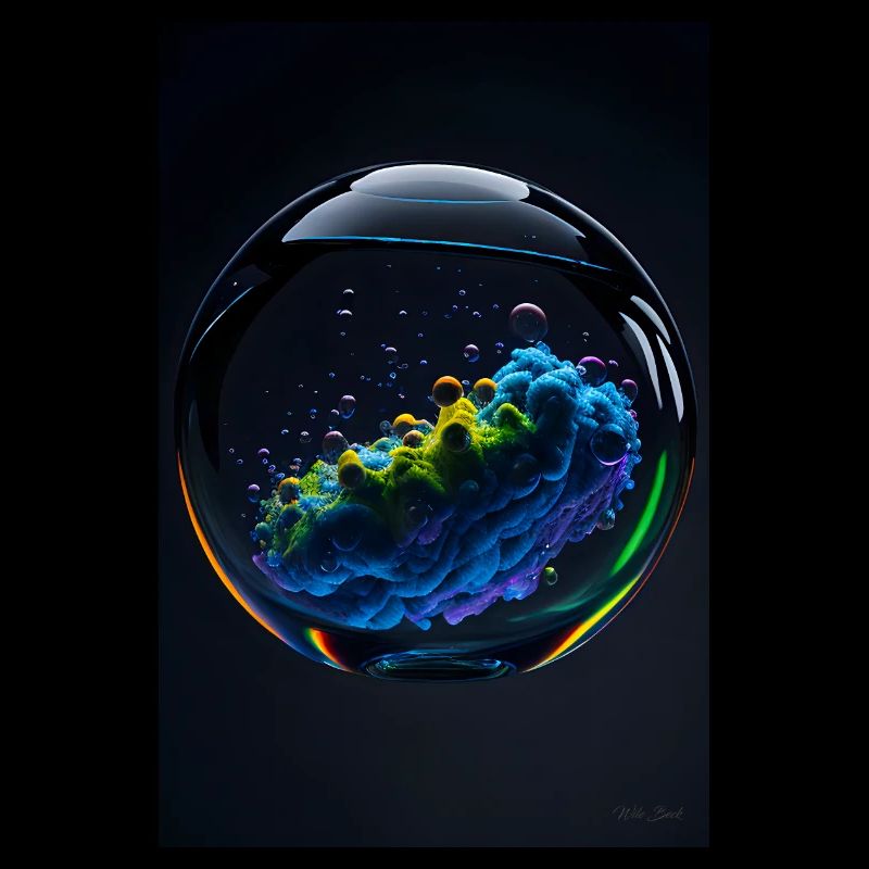 Clouds in a bubble rainbow 2