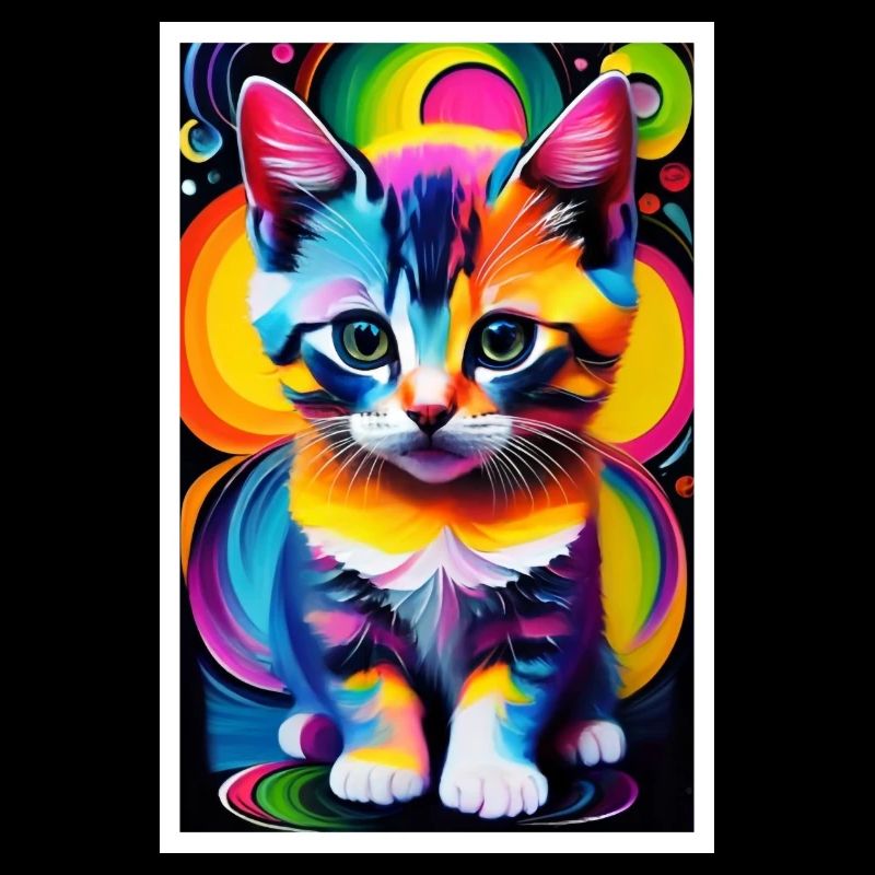 Chat mignon Pop Art Art moderne