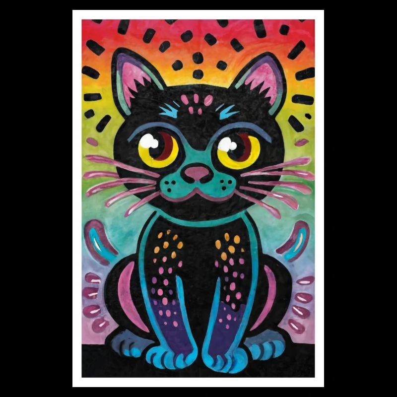 Chat mignon Pop Art Art moderne