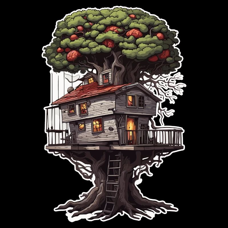 Cabane dans les arbres / Cime des arbres / Cabane dans les arbres / Aventure