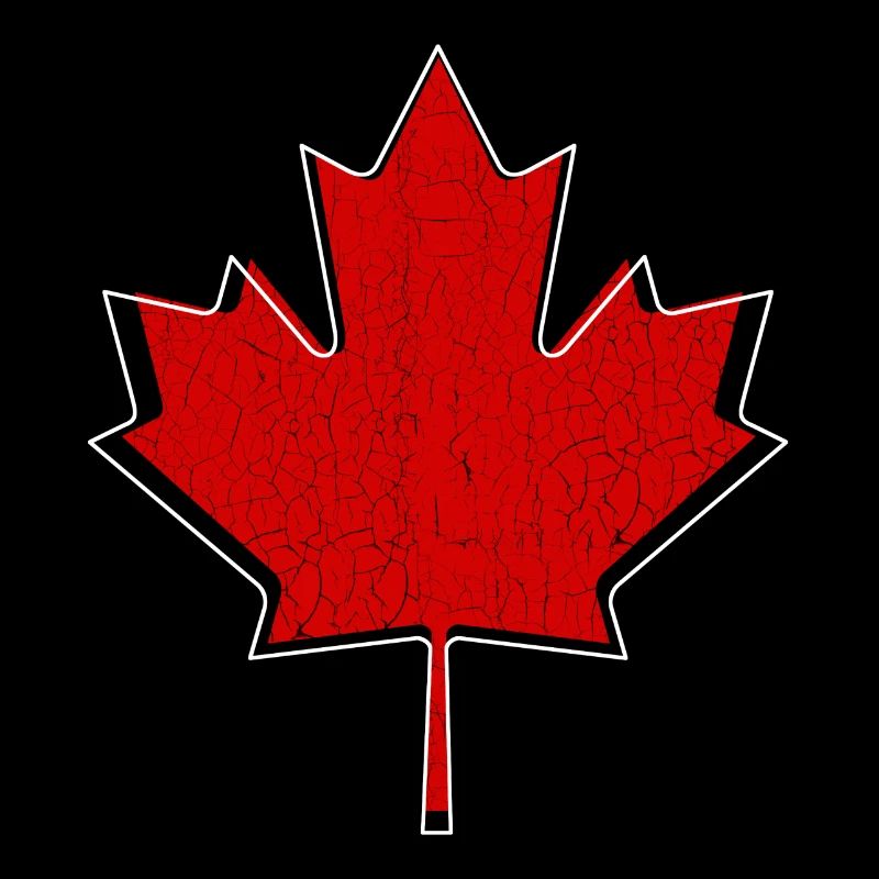 Logo vintage de feuille d'érable du Canada moderne