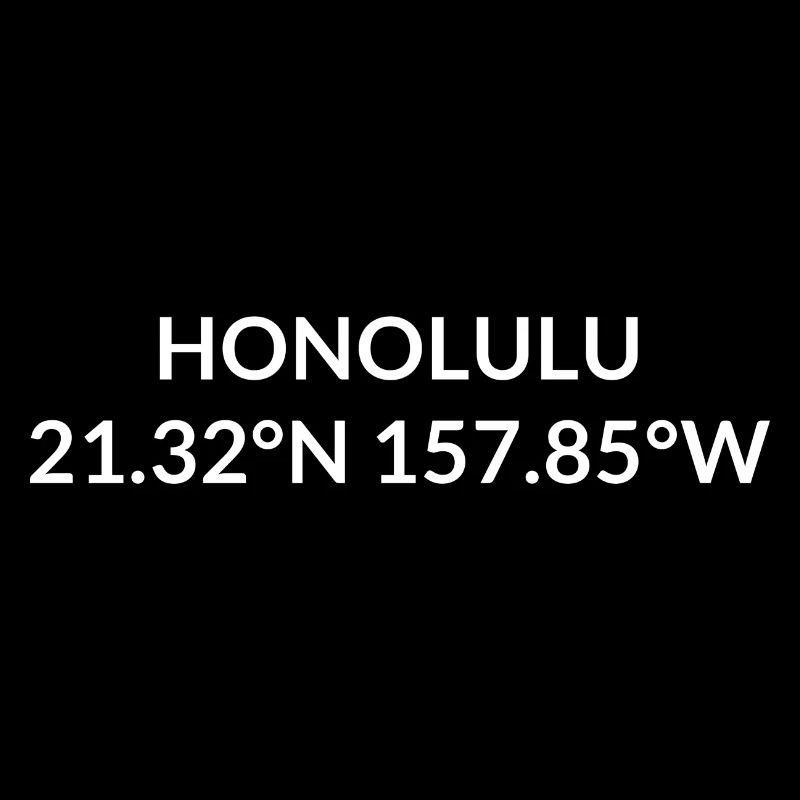 Honolulu, Hawaii, USA Coordinates