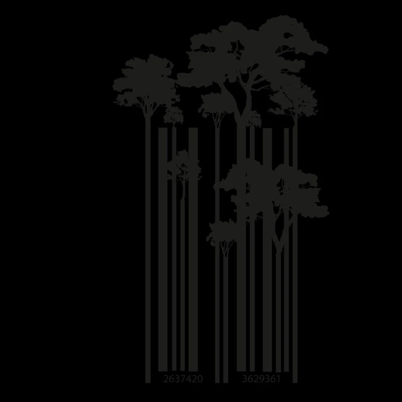 Cadeau cool d'arbres de codes à barres