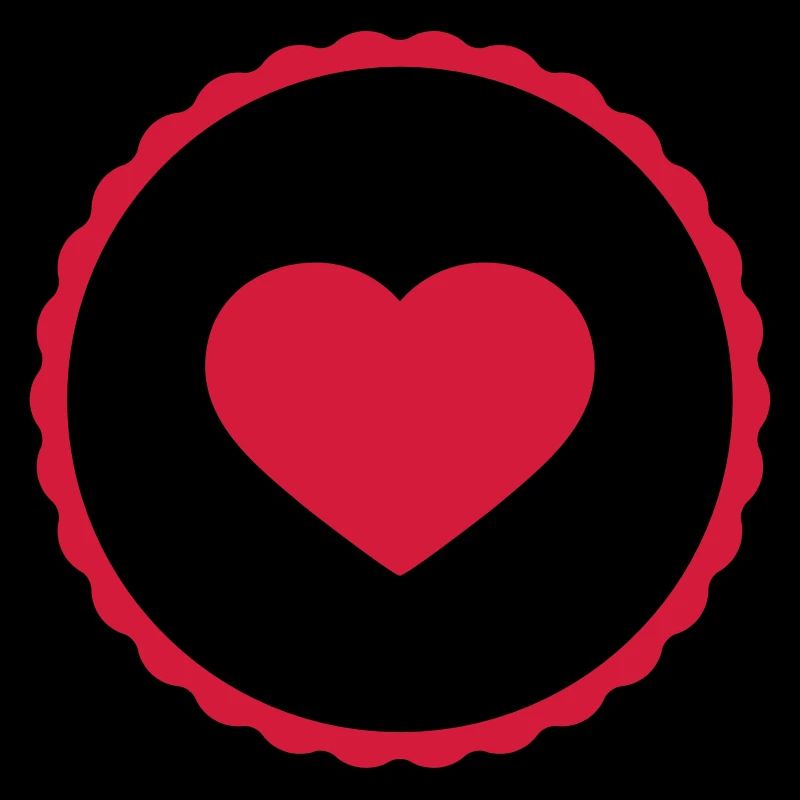 sticker sticker button circle round heart love mam
