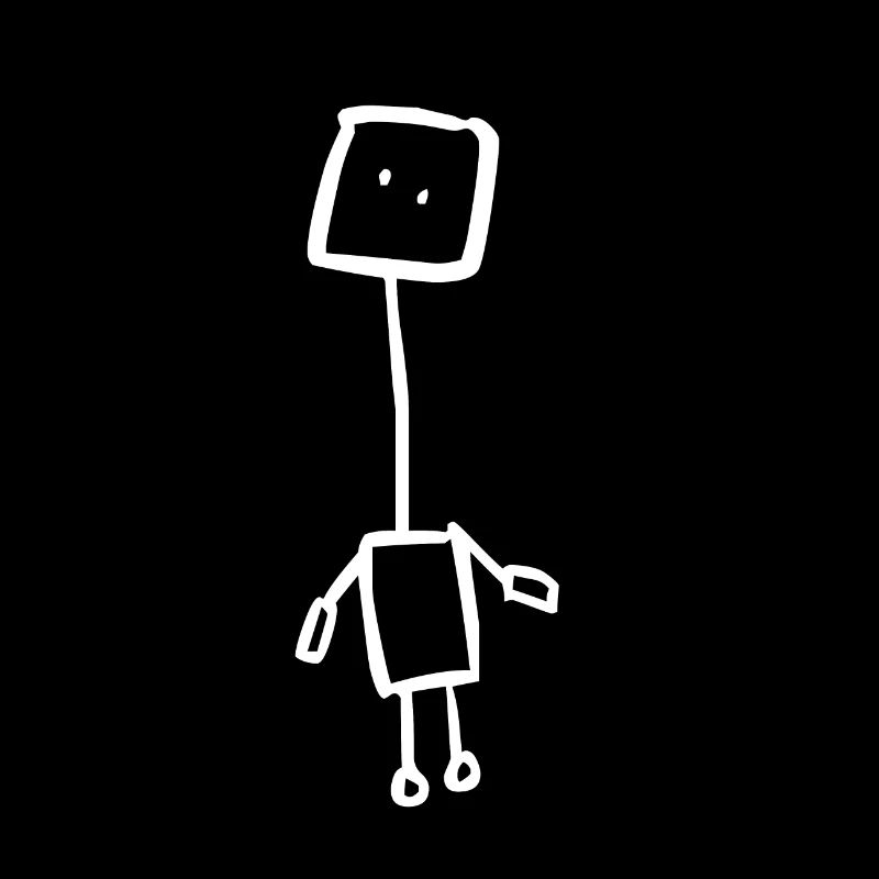 Verrückter Roboter (Weiß)