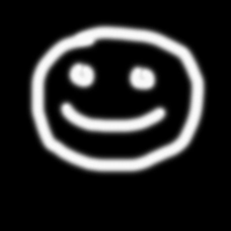 Smiley handgemalt