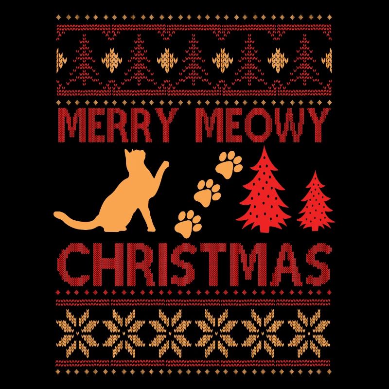 Chats mignons pull de Noël