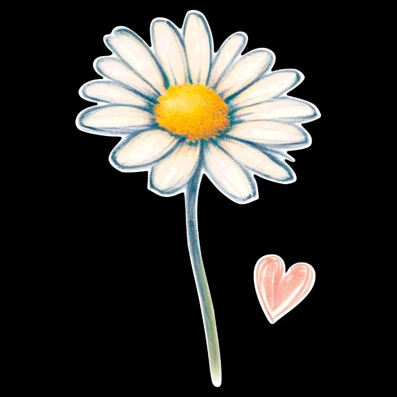 Daisy daisy with a small heart