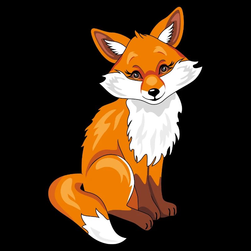 Assis mignon renard timide