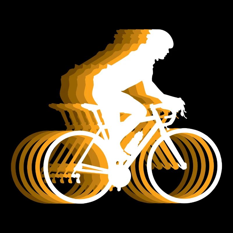 Lightning Bicycle Ride - Radfahrer mit Feuereffekt