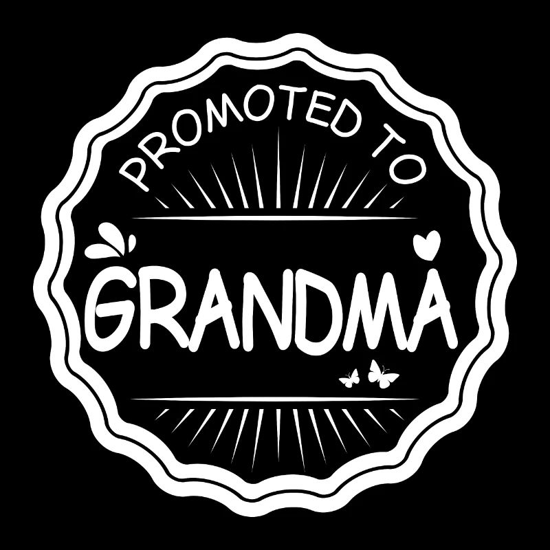Promu à grand-mère Blanc - Idée cadeau