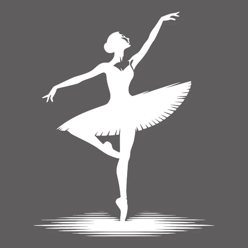 Conception de danse esthétique avec pose classique