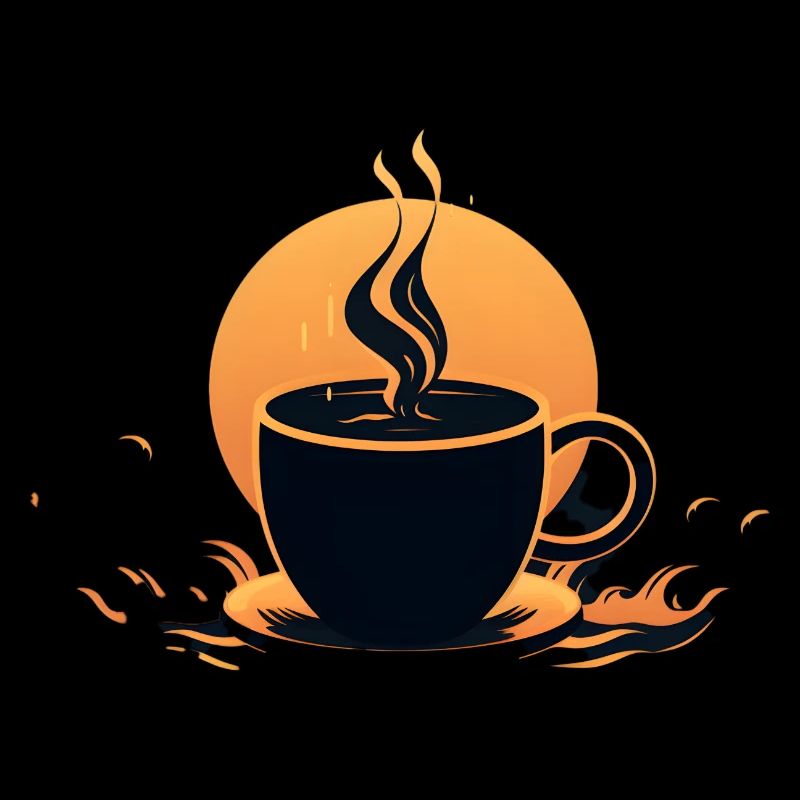 Conception minimaliste de tasse à café