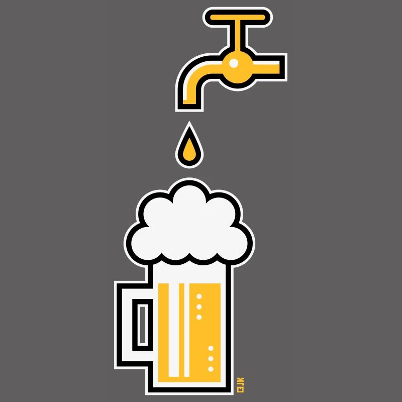 Beer Mug & Tap (Keg Beer / Draught Beer / 3C)