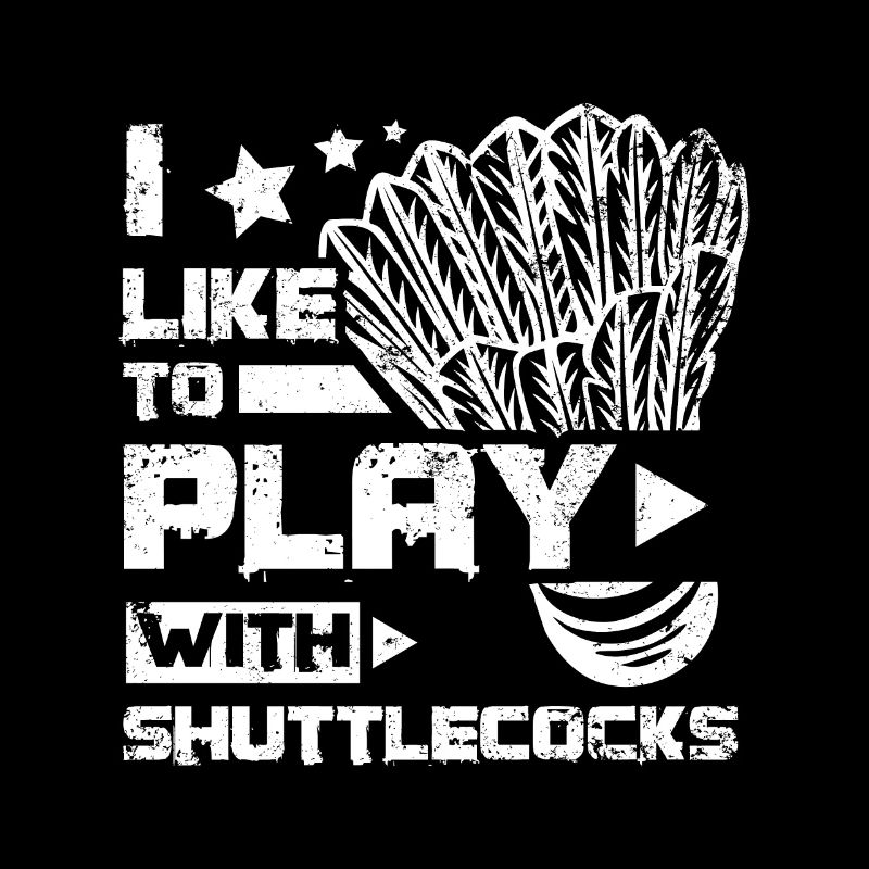 I like to play with badminton shuttlecocks