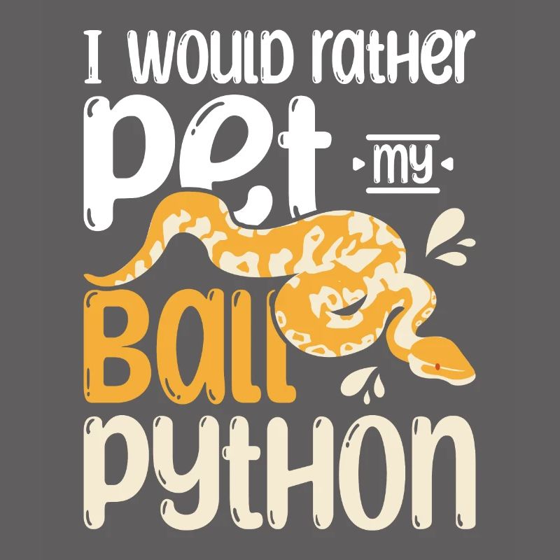 Je préfère caresser mon python royal