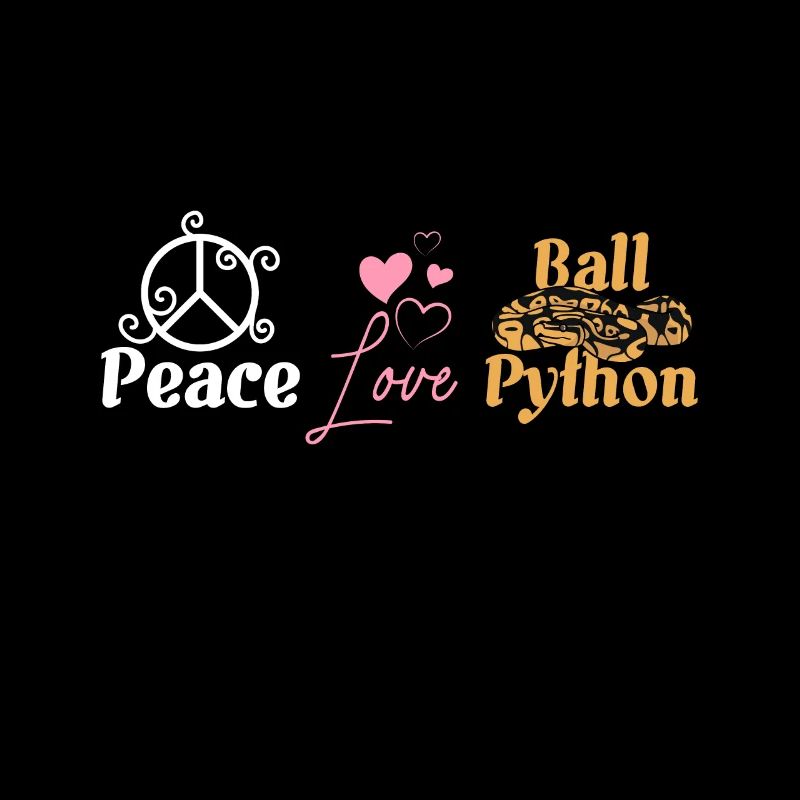 Peace love ball python