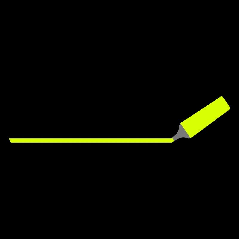 Textmarker mit Linie