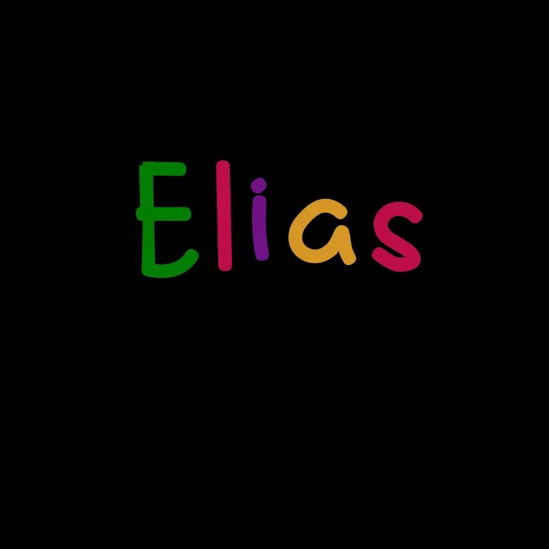 Elias first name boy name colored font colored