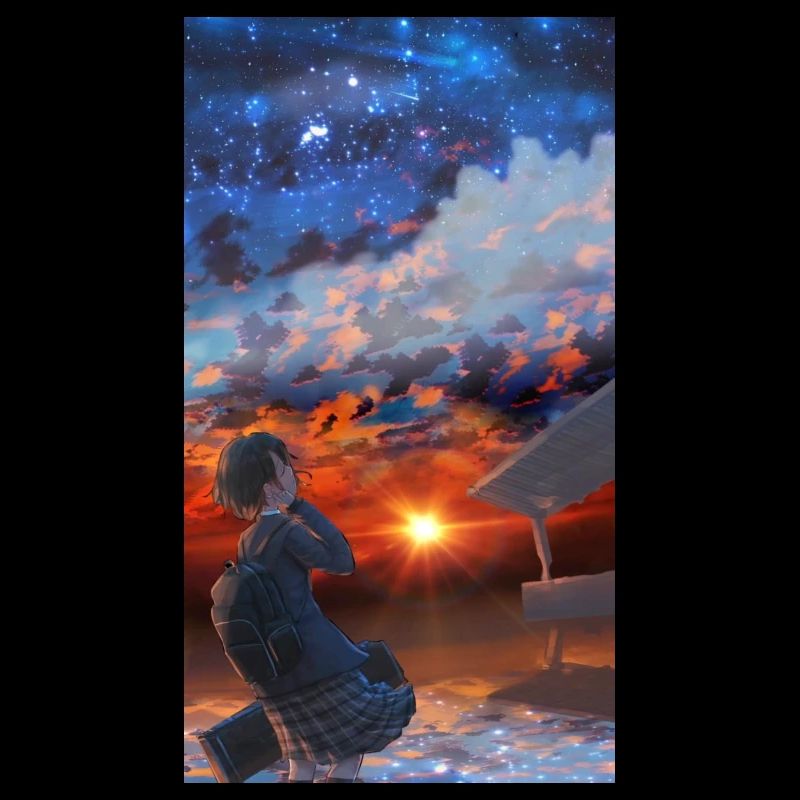 Premium Pullover mit Sternenhimmel