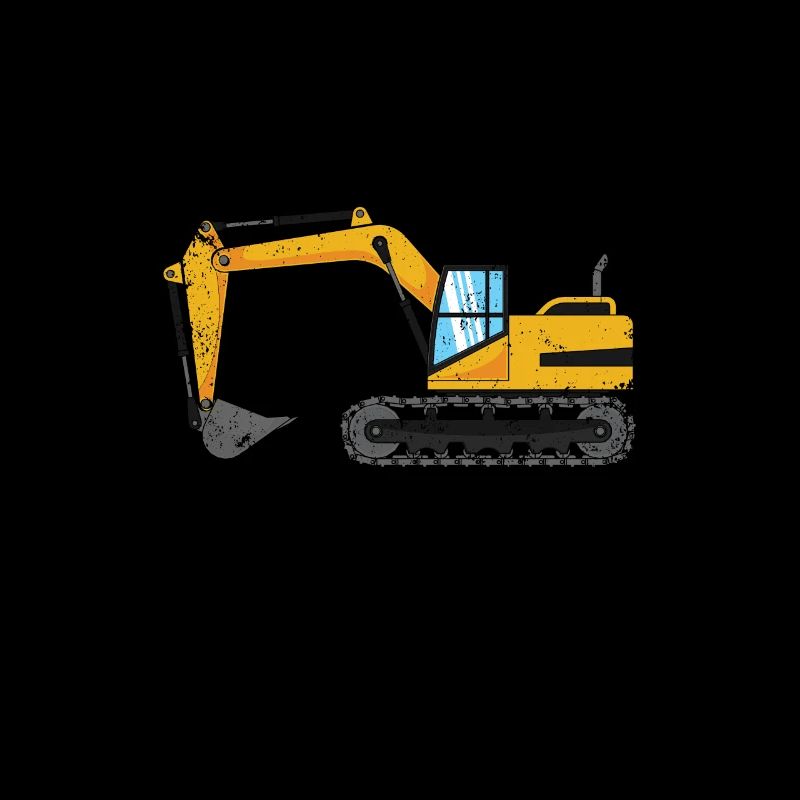 Real Men Excavator Driver Excavator Driving Construction Sites