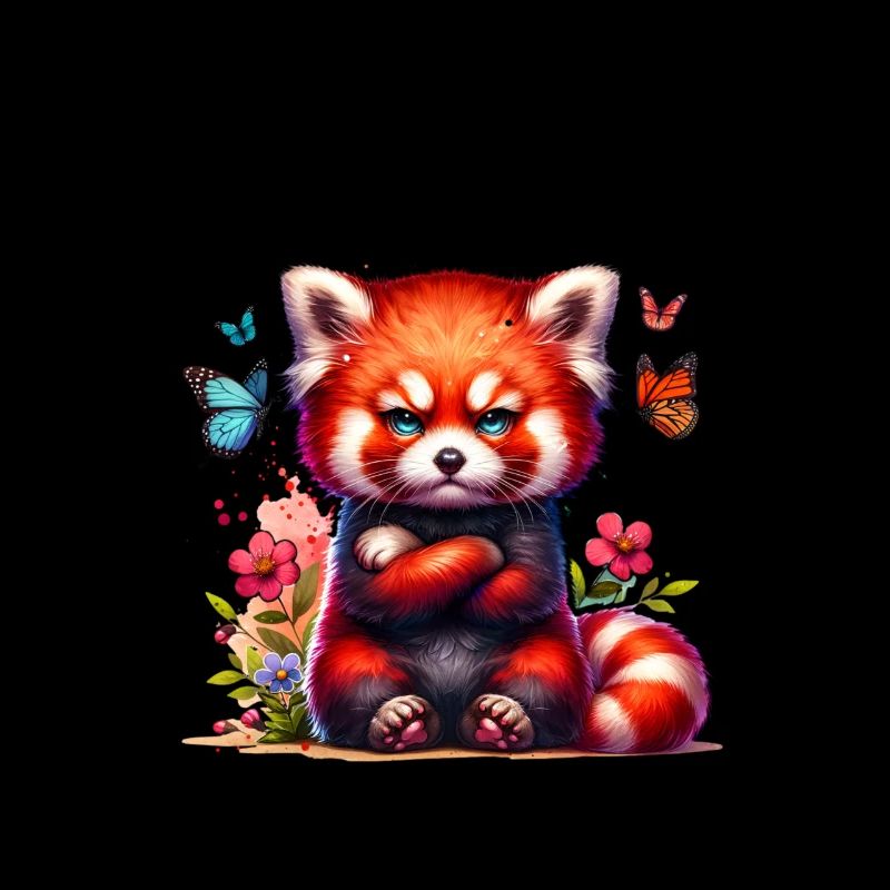 Roter Panda Lustiger Spruch Nö Feuerfuchs